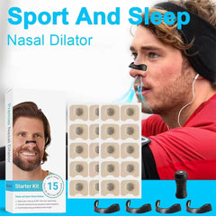 Magnetic Sport Nasal Strips – Sleep Aid - Breathing Enhancer | Anti-Snoring - Airflow Improvement