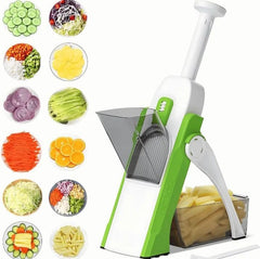 🥕 Safe & Multi-functional Mandoline Slicer – Adjustable Vegetable Cutter for Precision Slicing of Potatoes, Onions, Carrots, Cucumbers & Fruits
