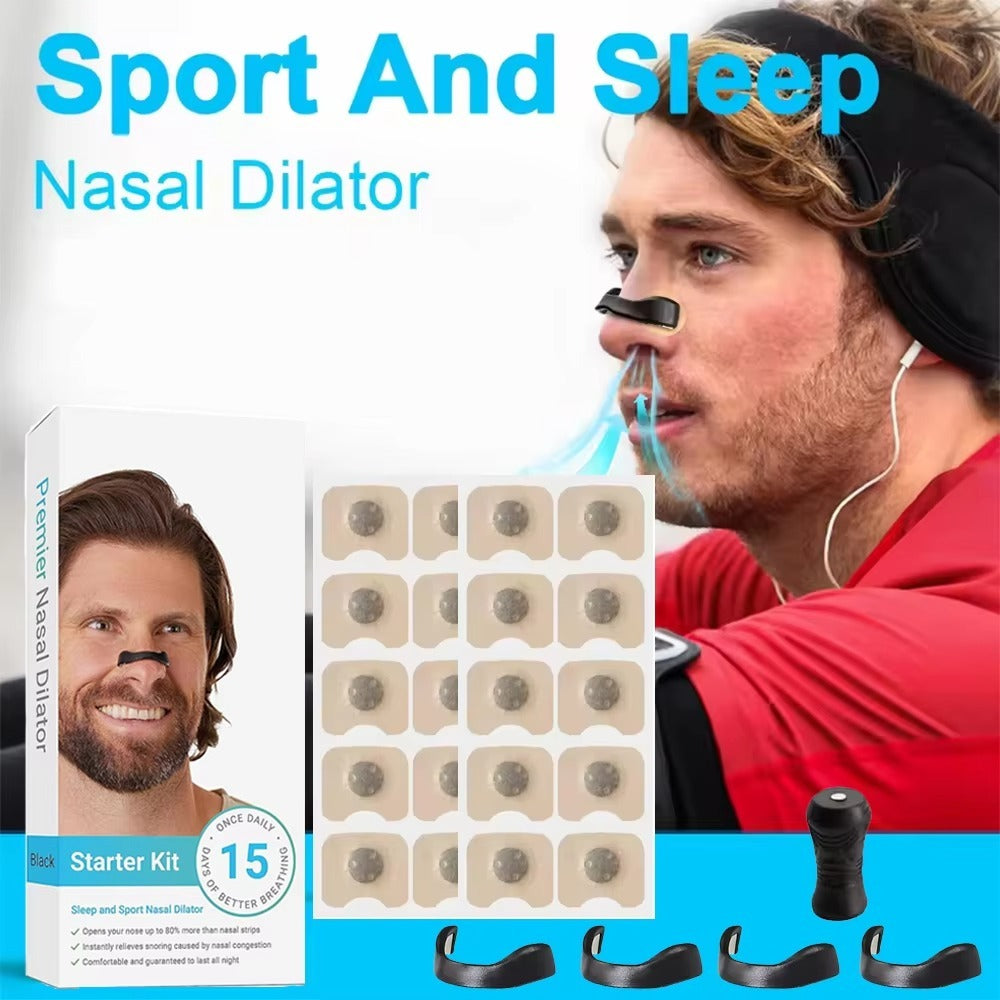 Magnetic Sport Nasal Strips – Sleep Aid - Breathing Enhancer | Anti-Snoring - Airflow Improvement